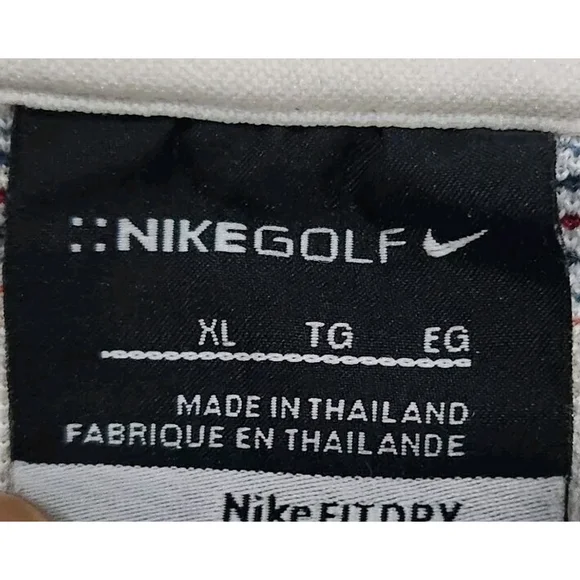 Nike Golf Dri-Fit Mens Polo Shirt Short Sleeves XL Multicolor Activewear - Picture 3 of 7